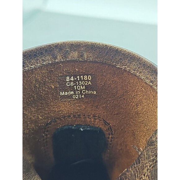 Cabelas Harness Boots Womens 10M Engineer Square Toe Motorcycle Western CS-1302A - Picture 7 of 7